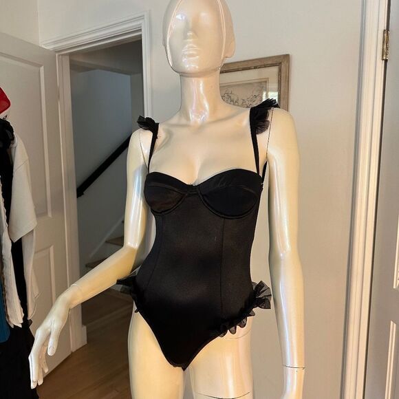 Ow Intimates Sadie Ruffle Corset Bodysuit - Picture 3 of 6